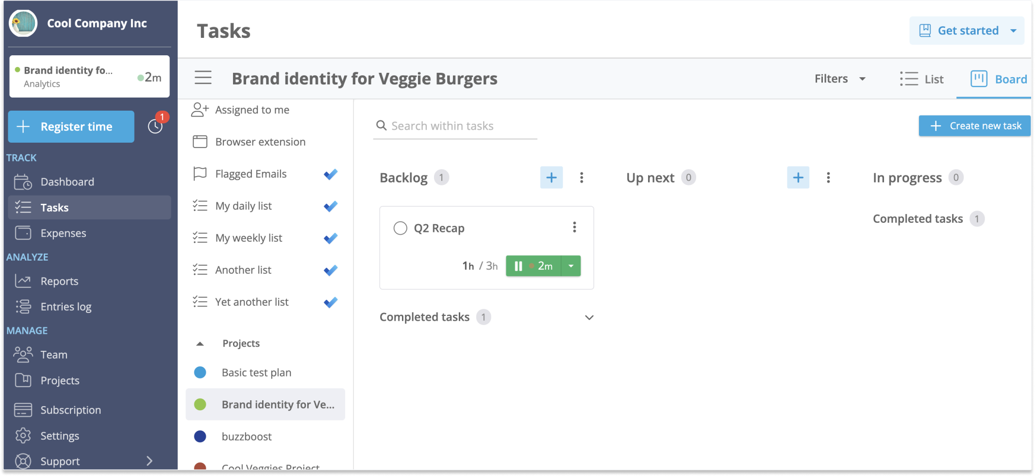 estimate tracking