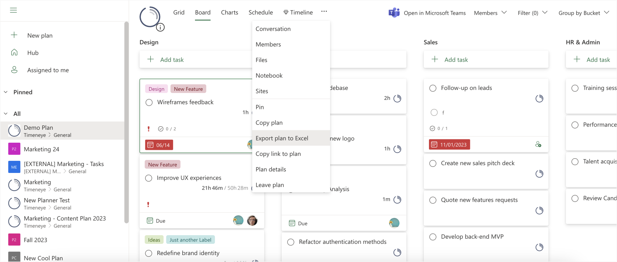 export to excel