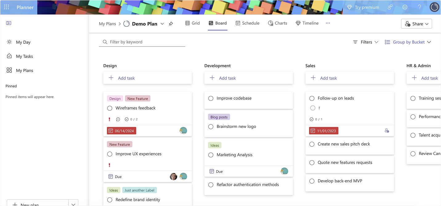 microsoft planner ui 2025