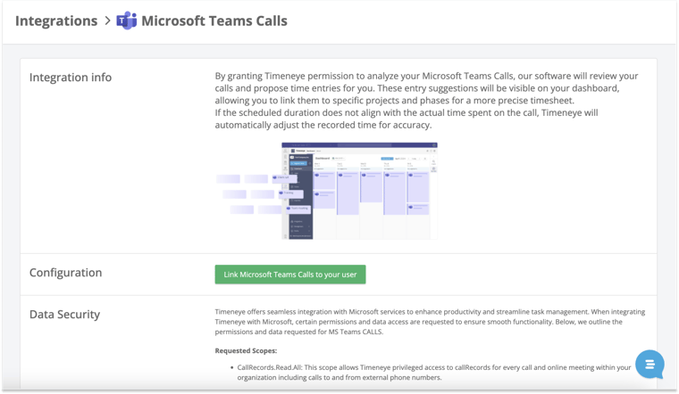 ms teams calls link