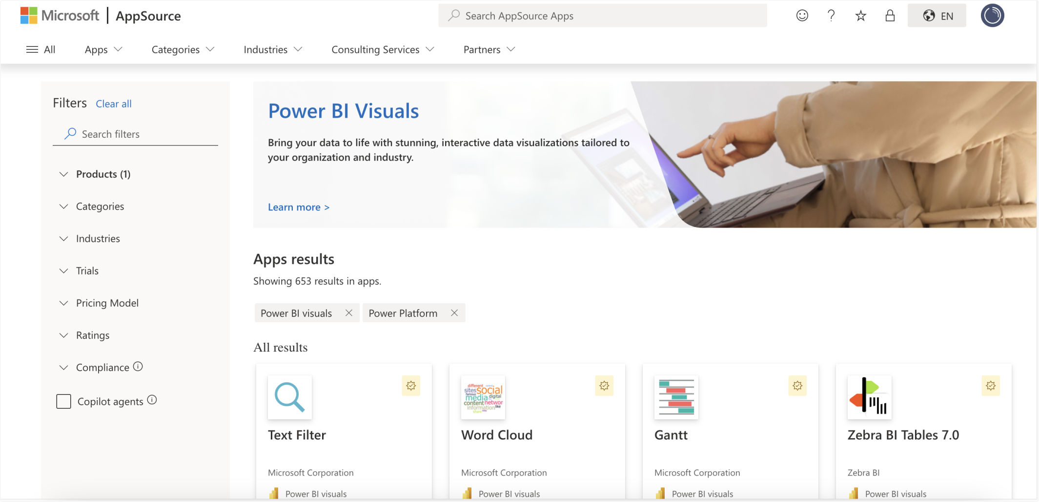 power bi marketplace