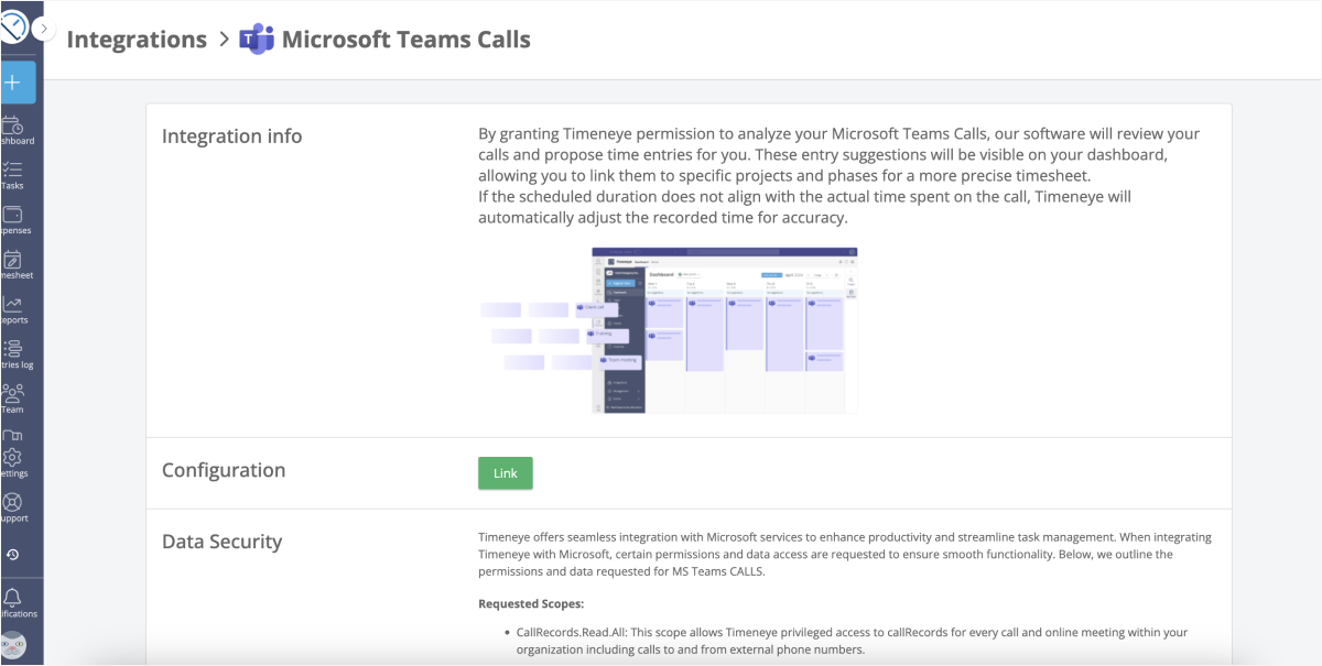 set te calls integration